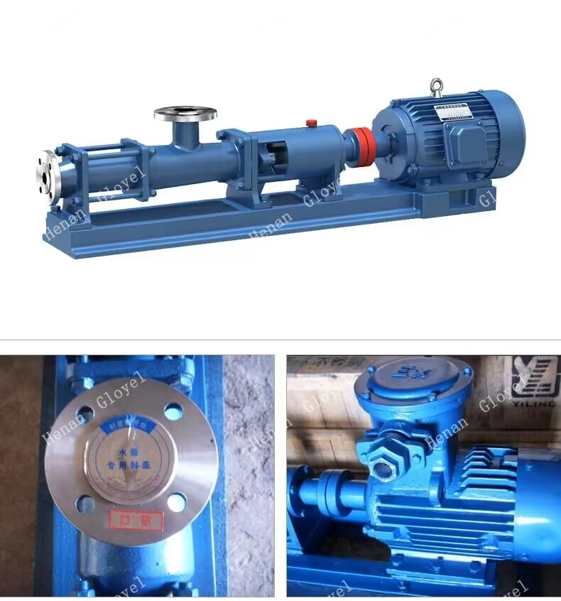 Hydraulic Grout Twin Mono Lotion Dry Water Screw Industrial Vacuum Pump with Rubber Stator