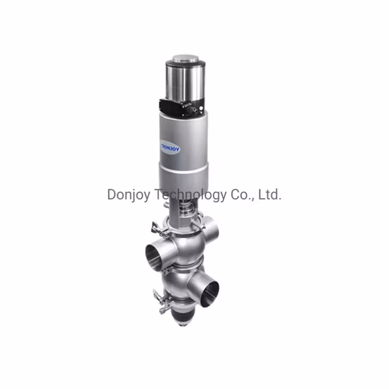 Vanne anti-mélange hygiénique Mainford pour l'industrie laitière