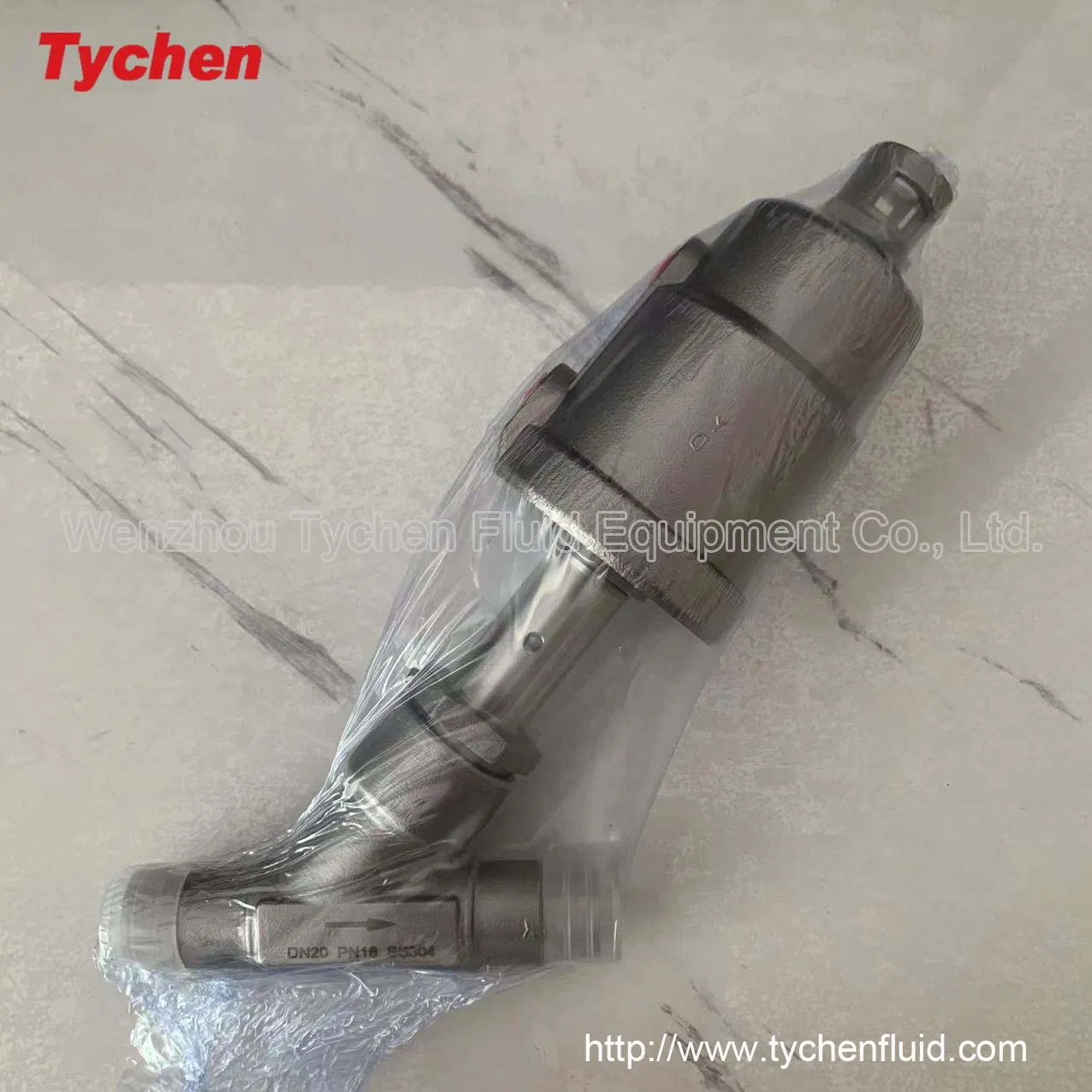 Hytic Sanitaire SS316L Vanne à siège d'angle de réglage proportionnel à bride Asv200