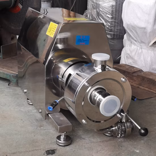  Pompe d'émulsification de pâtes/mélangeur en ligne d'homogénéisation de sauce/machine d'émulsifiant de dispersion à cisaillement élevé de mayonnaise ;  Pompe émulsifiante
