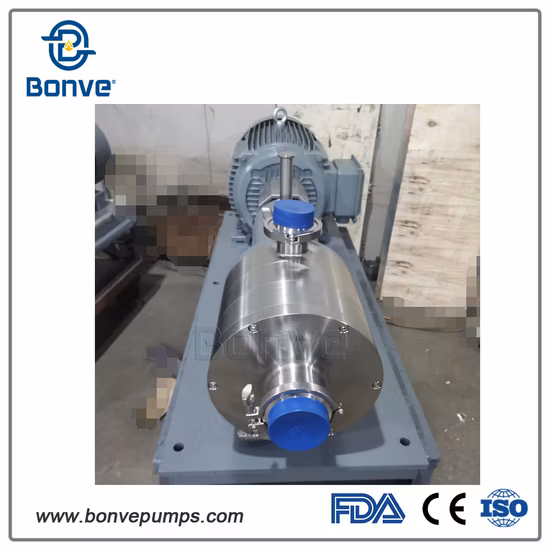 Pompe d'émulsification homogène en acier inoxydable/pompe d'émulsion pour la dispersion de l'amidon