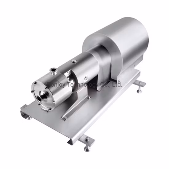 Pompe d'homogénéisation émulsifiante hygiénique avec plaque de base en option